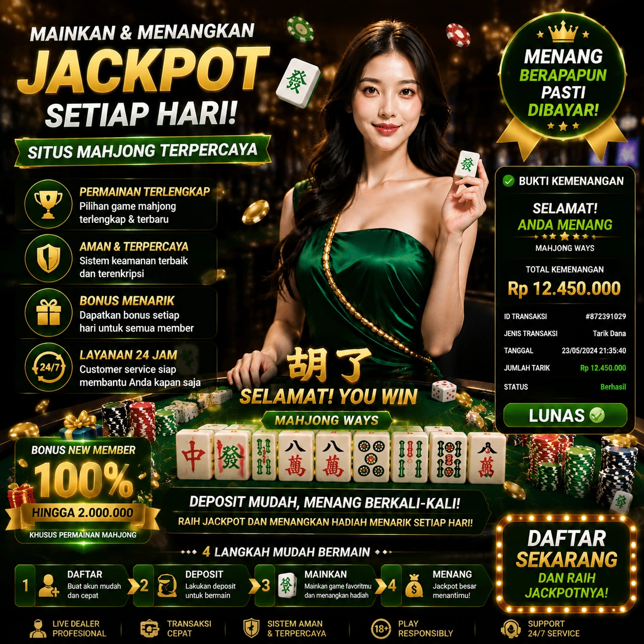 Interface aplikasi setelah instalasi berhasil